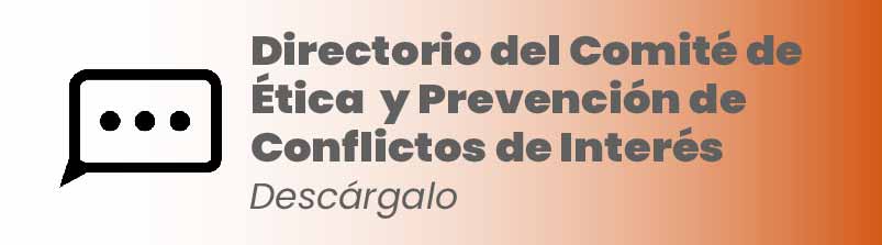 Imagen que te permite consutar el Directorio del Comité de Ética y Prevención de Conflictos de Interés del 
Congreso del Estado Libre y Soberano de Hidalgo
