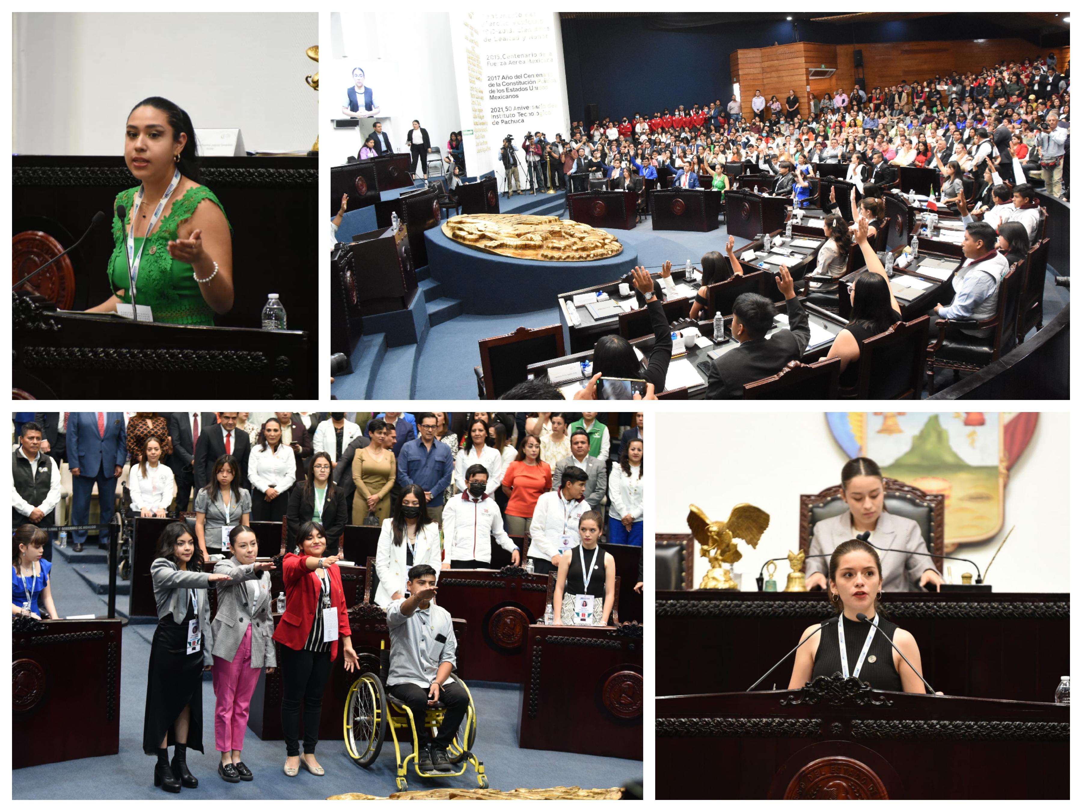 Imagen de Diputados Juveniles en tribuna