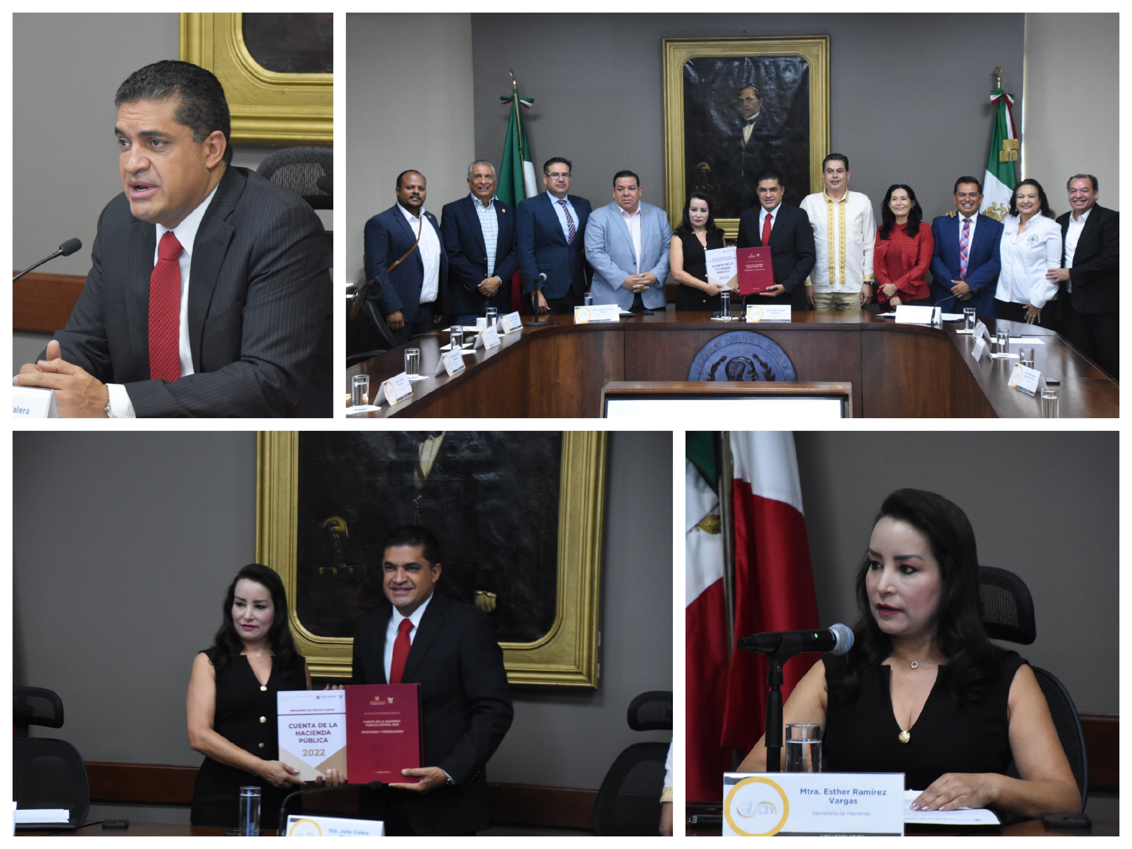 Imagen donde Recibe Congreso de Hidalgo la Cuenta Pública 2022