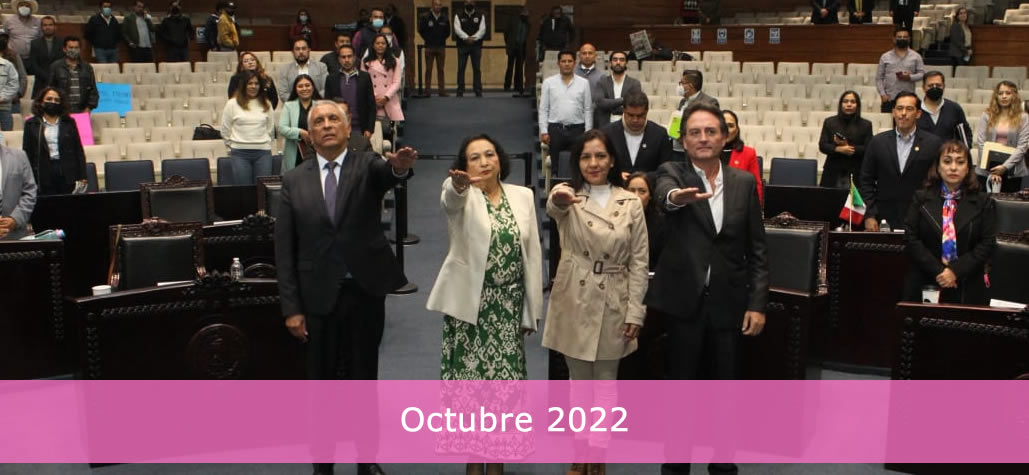 imagen que muestra a los diputados integrantes de la directiva del mes de octubre de 2022-abre en una nueva pestaña
