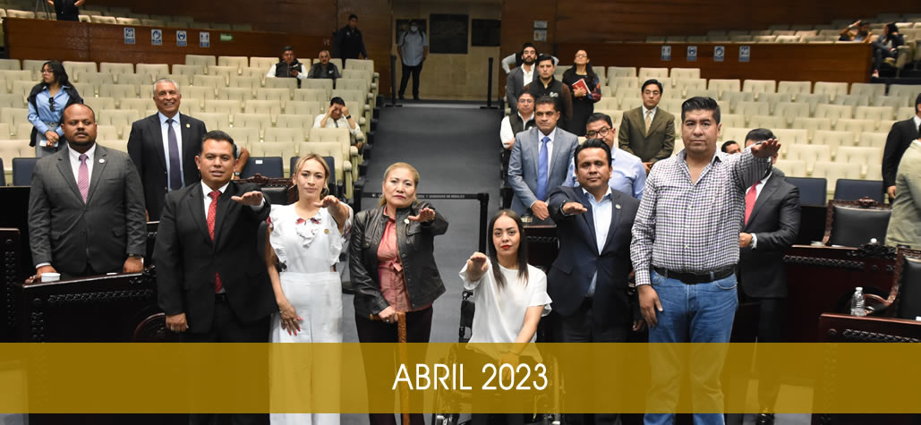 imagen que muestra a los diputados integrantes de la directiva del mes de abril de 2023-abre en una nueva pestaña